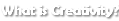 What is Creativity?